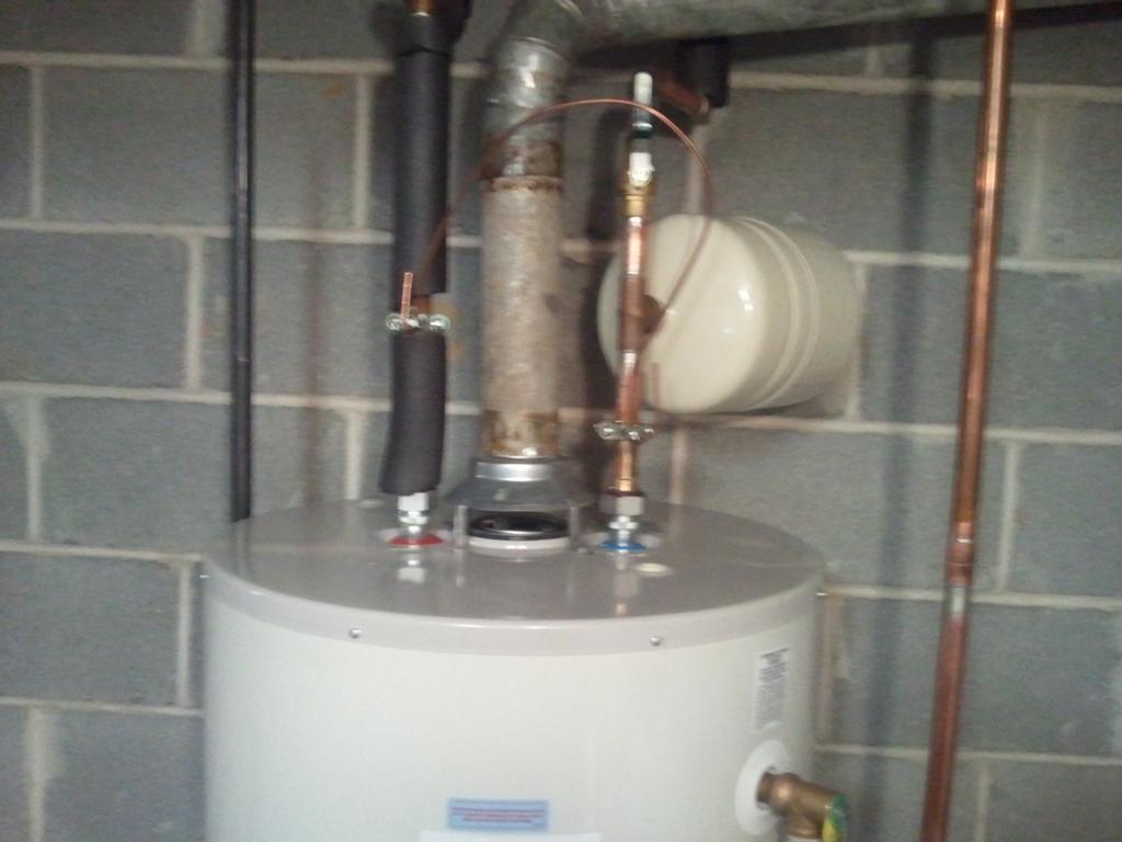 Water Heater Replacement after top view from The Right One Plumbing